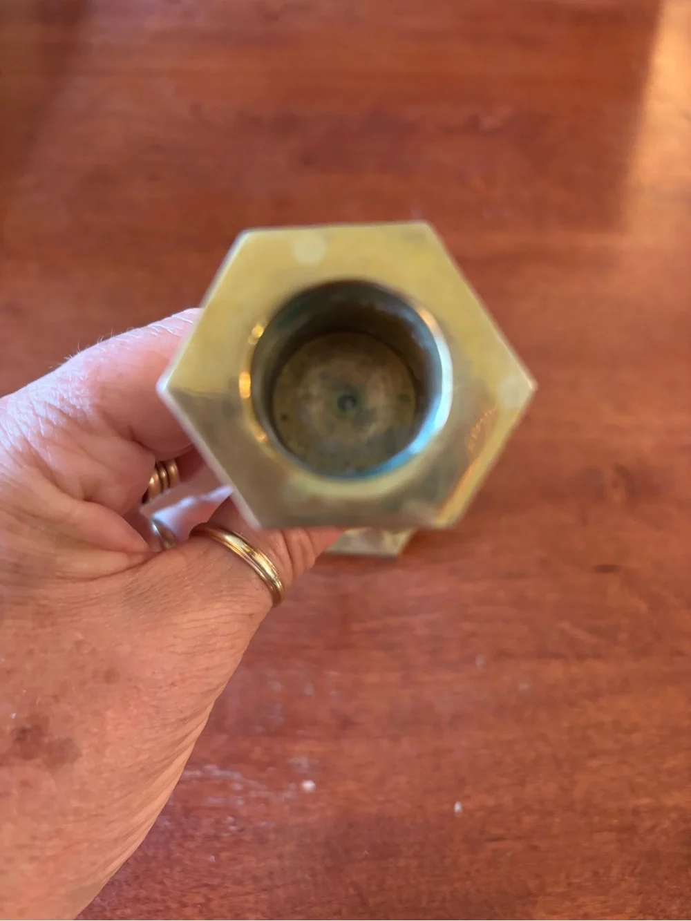 Solid Brass Candlestick 6.5”